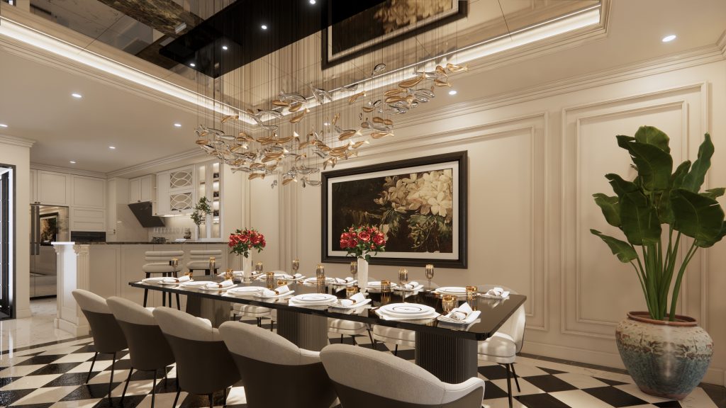 Phối cảnh phòng ăn tầng 2 (2)