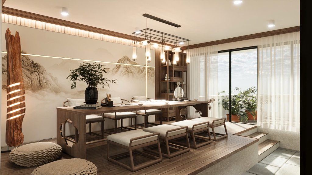 Phối cảnh phòng trà (2)